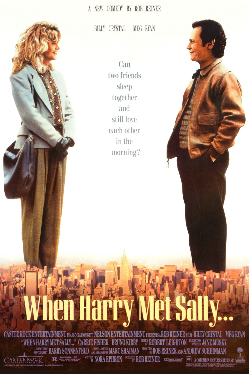 affiche film when harry met sally 1989 meg ryan billy crystal comedie romantique new york