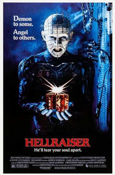 HELLRAISER – FILM D’HORREUR CULTE (1987) – DOUG BRADLEY – AFFICHE CINÉMA HORREUR – REPRODUCTION – POSTER HUB STUDIO – HQ