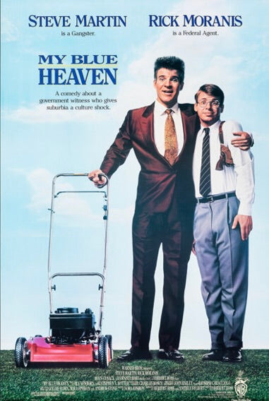 MY BLUE HEAVEN (1990) – STEVE MARTIN – FILM COMÉDIE CRIMINELLE – AFFICHE CINÉMA – REPRODUCTION