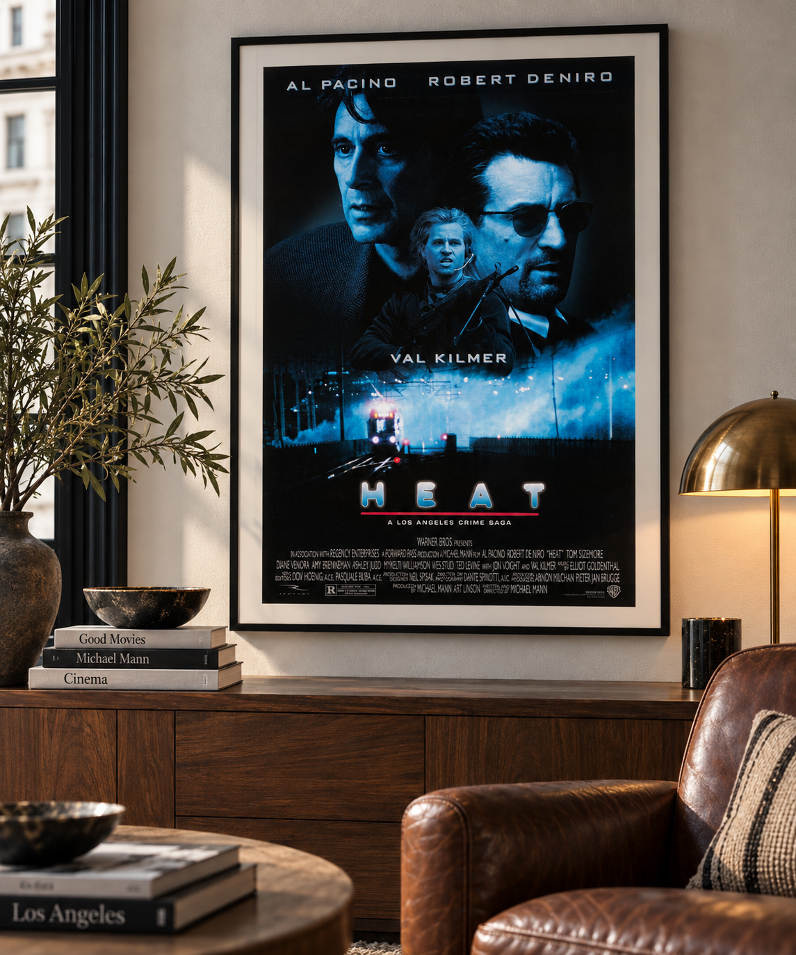 HEAT — FILM DE MICHAEL MANN (1995) — AL PACINO — ROBERT DE NIRO — AFFICHE CINÉMA THRILLER POLICIER — REPRODUCTION — POSTER HUB STUDIO — HQ
