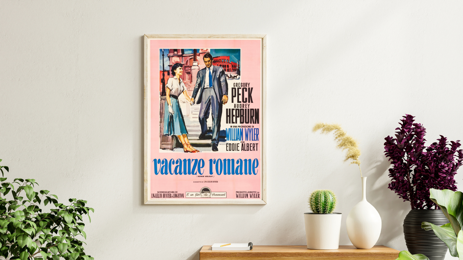 ROMAN HOLIDAY – GREGORY PECK – AUDREY HEPBURN – 1953 – ROMANTIC COMEDY – REPRODUCTION