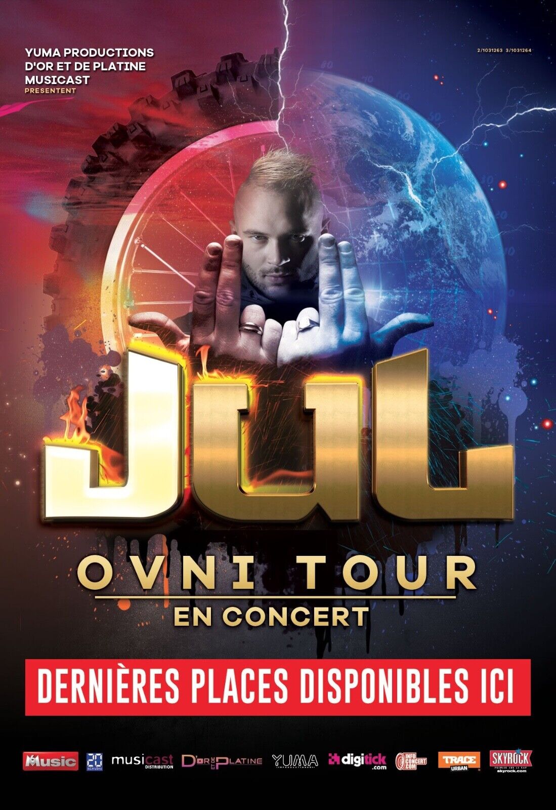 JUL – OVNI TOUR, JUL, 2019, POSTER HUB STUDIO RÉTRO, HQ