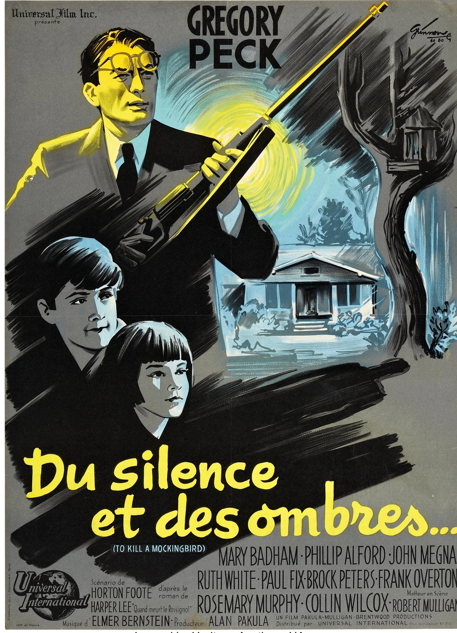 TO KILL A MOCKINGBIRD, GREGORY PECK, REPRO VINTAGE HQ CINEMA POSTER