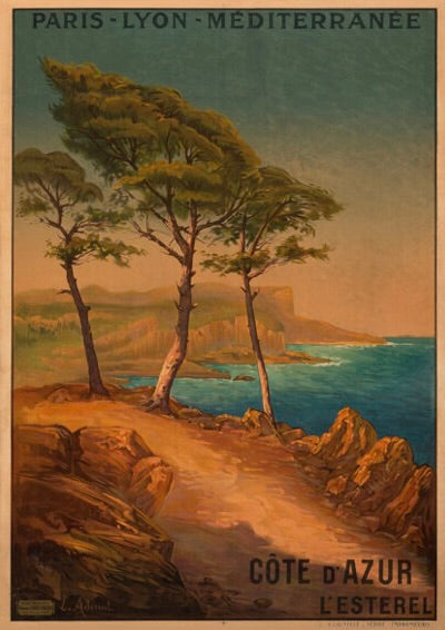VINTAGE POSTER REPRODUCTION CÔTE D'AZUR – L'ESTEREL - POSTER HUB STUDIO, HQ