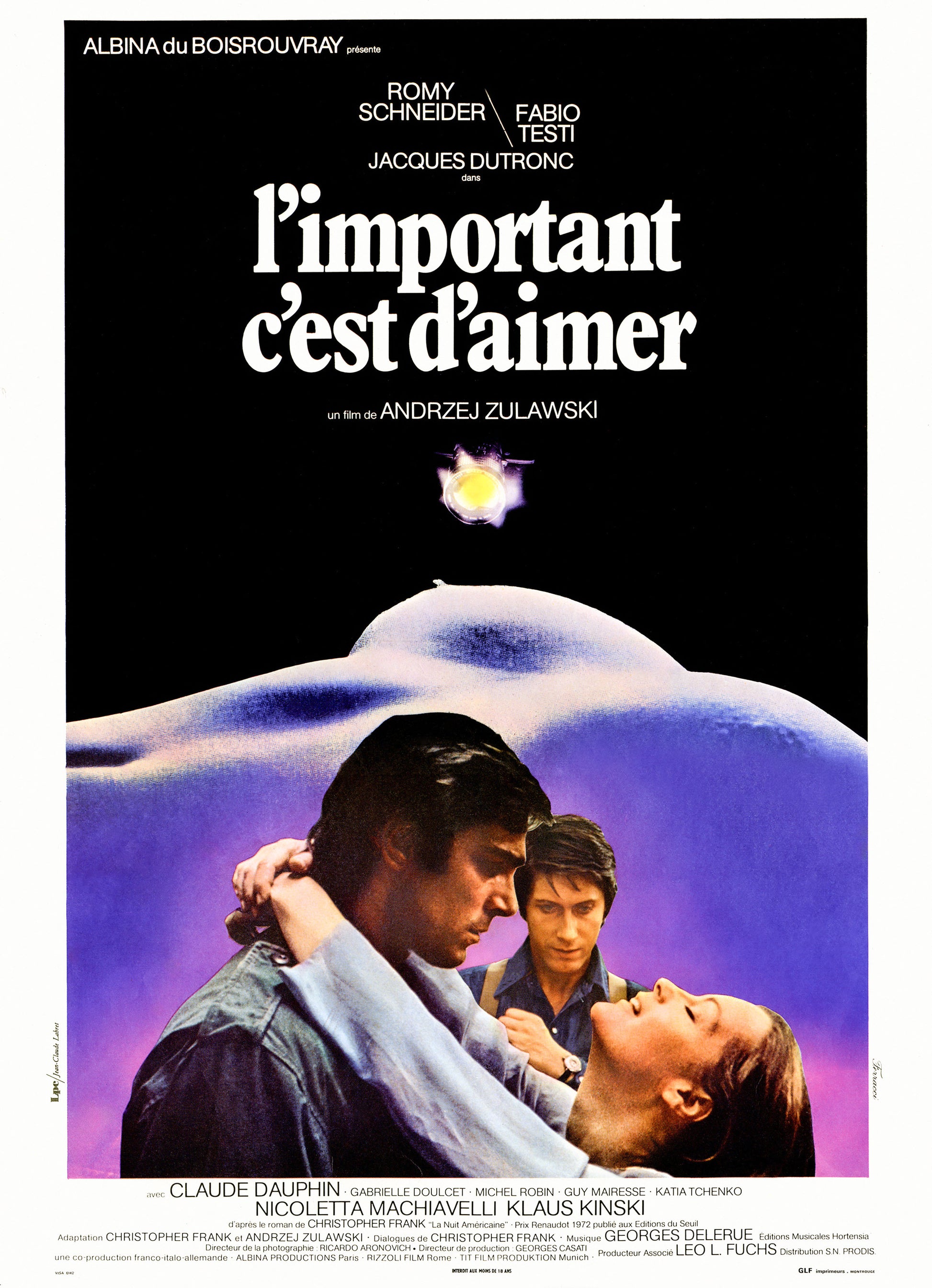 L’IMPORTANT C’EST D’AIMER (1975) | ROMY SCHNEIDER – FABIO TESTI – JACQUES DUTRONC | POSTER CINÉMA VINTAGE | POSTER HUB STUDIO RÉTRO | HQ