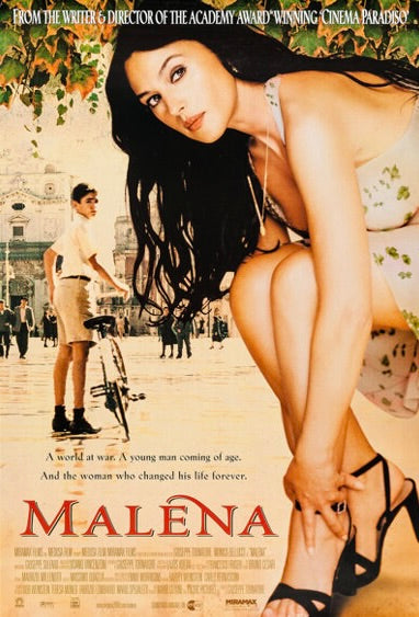 MALÈNA (2000) – MONICA BELLUCCI – GIUSEPPE TORNATORE – CINEMA ITALIEN – DRAME ROMANTIQUE – AFFICHE CINÉMA – REPRODUCTION