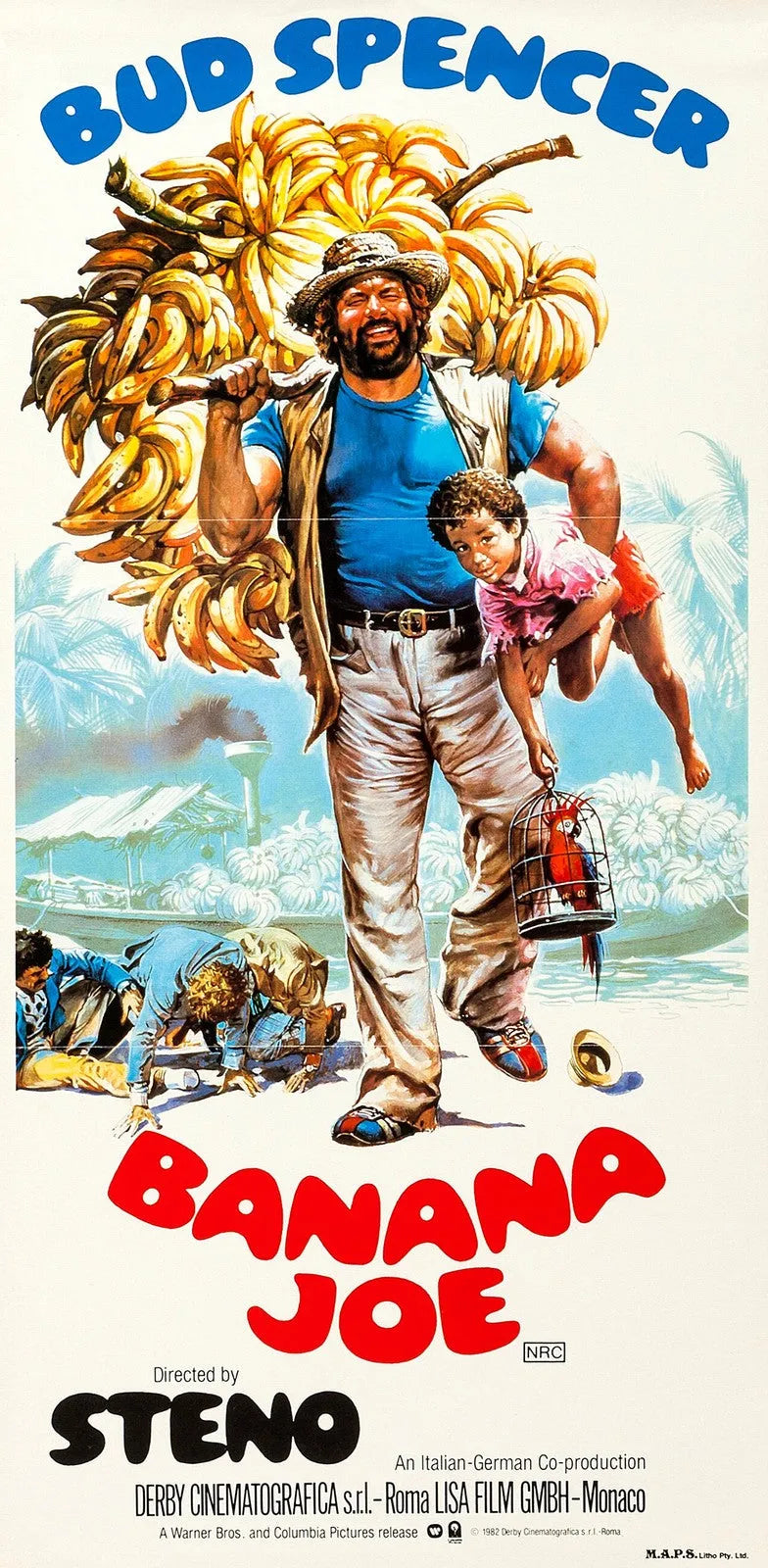 UNDER THE BLUE SKIES OF HAWAII, ELVIS PRESLEY, 1961, REPRO VINTAGE CINEMA POSTER