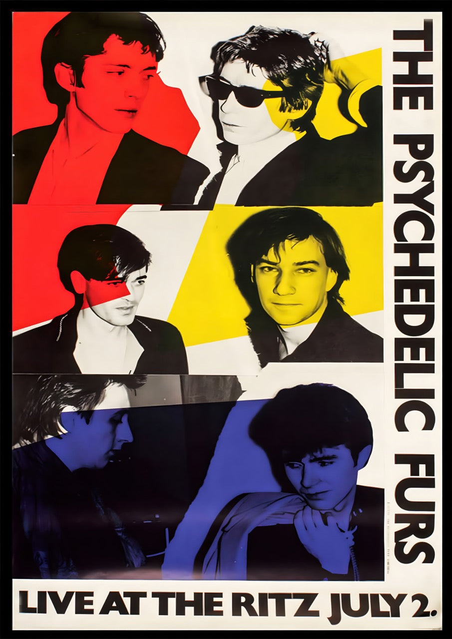 THE PSYCHEDELIC FURS – LIVE AT THE RITZ – NEW WAVE CONCERT POSTER