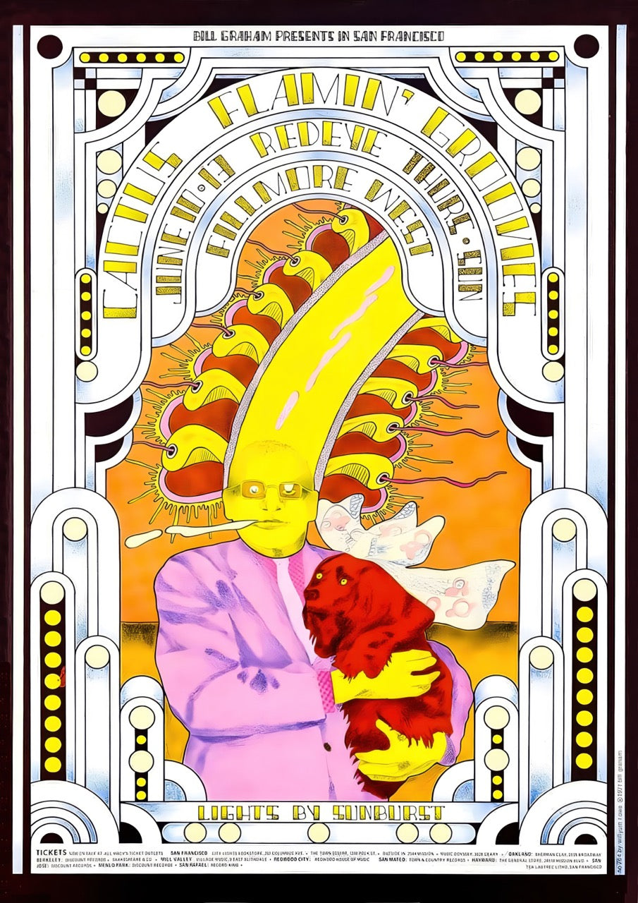 JEFFERSON AIRPLANE – FILLMORE WEST – PSYCHEDELIC CONCERT POSTER