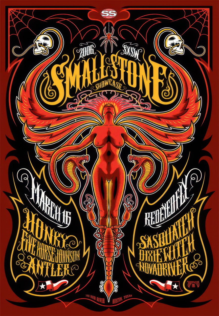 SMALL STONE SHOWCASE 2008 – AUSTIN TEXAS PSYCHEDELIC ROCK POSTER