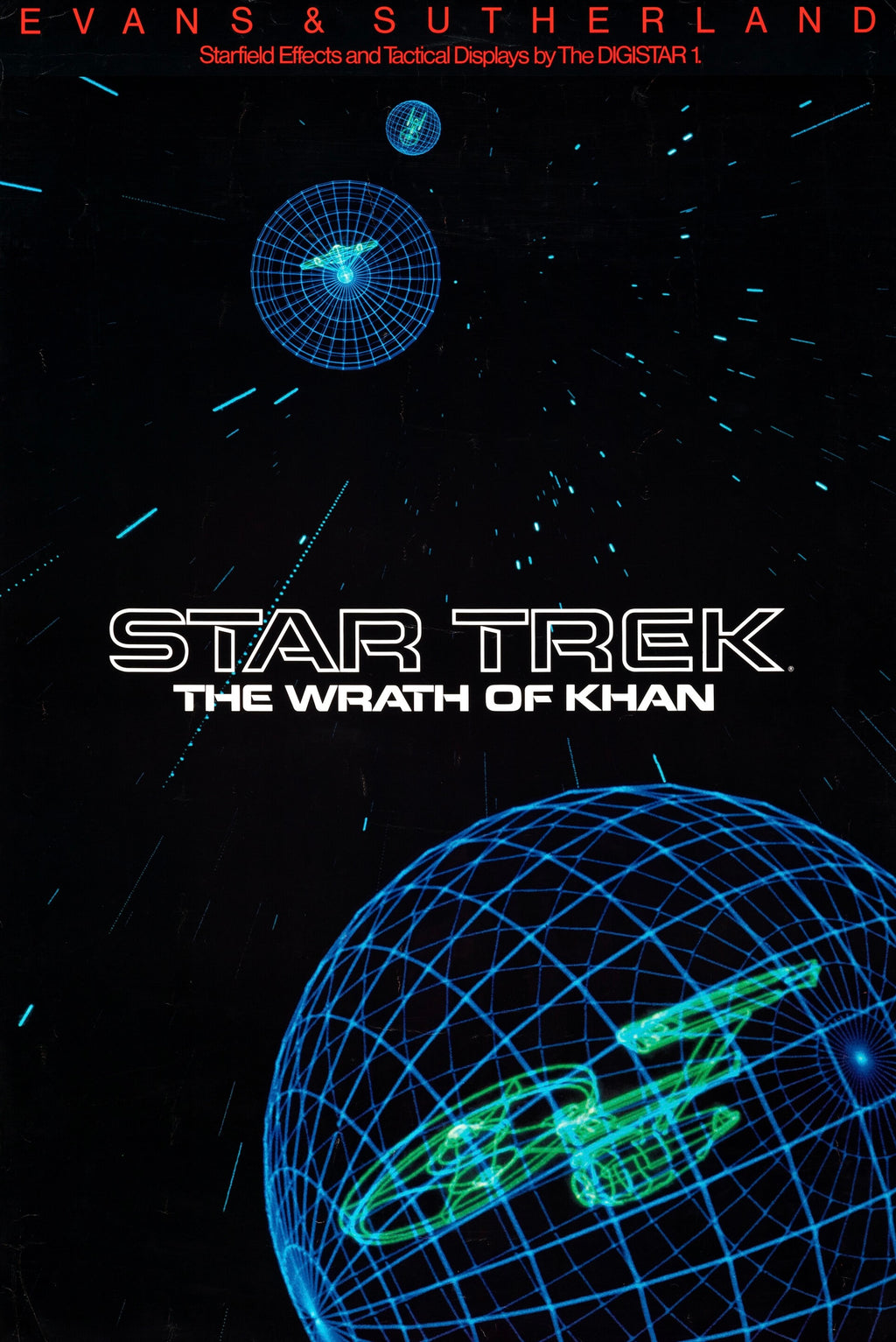 affiche film star trek 2 wrath of khan 1982 enterprise science fiction poster