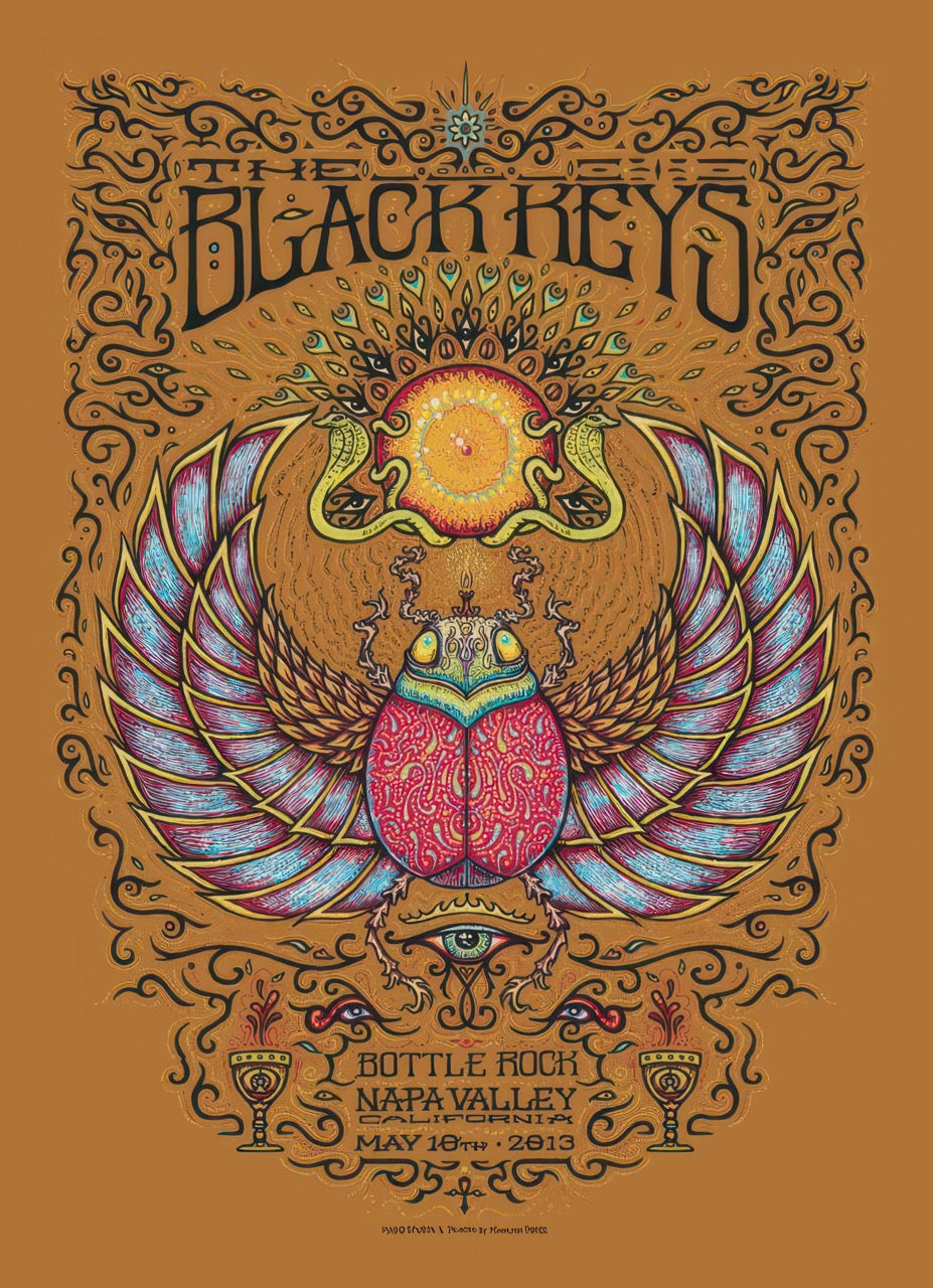 THE BLACK KEYS – BOTTLE ROCK NAPA VALLEY 2013 FESTIVAL POSTER