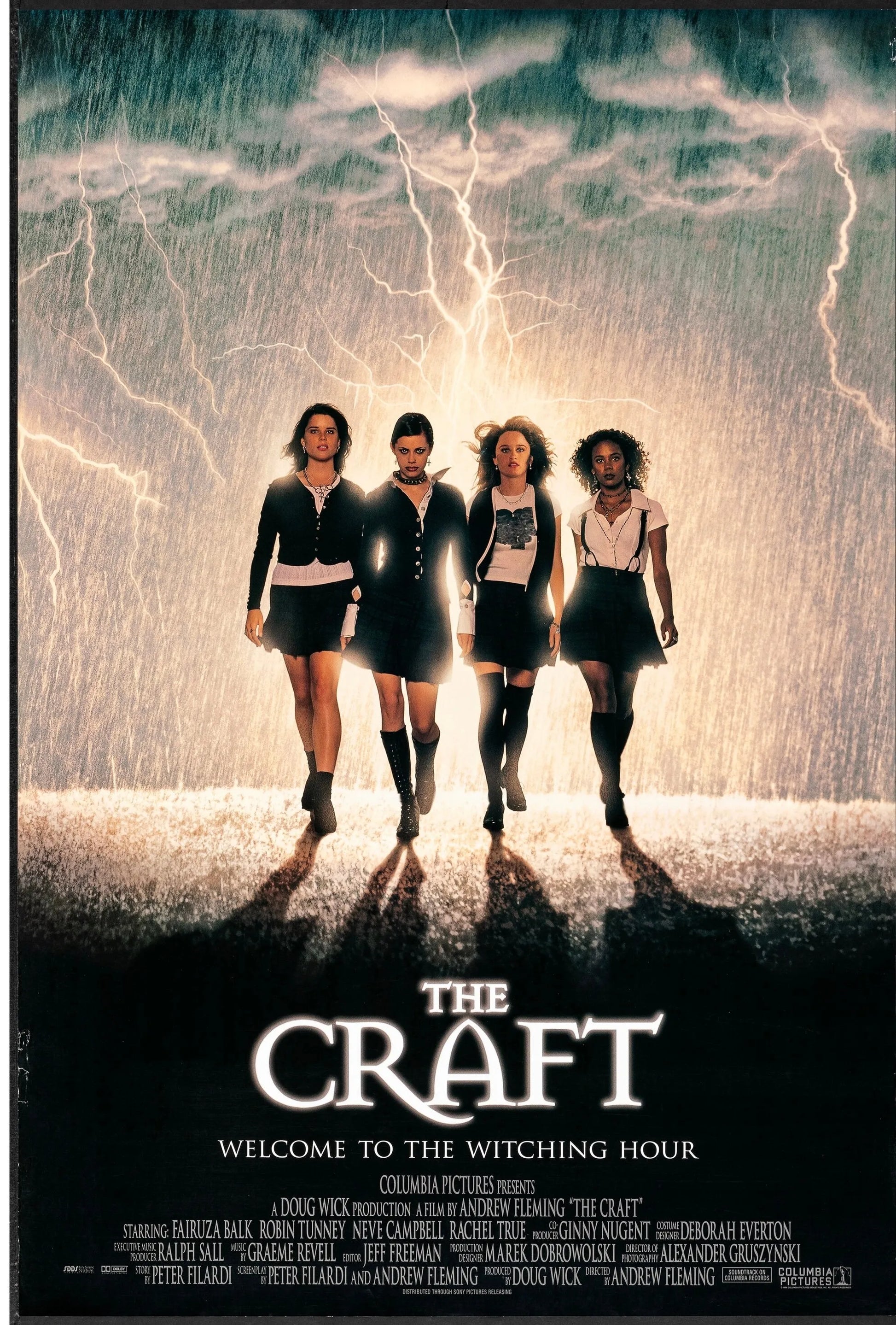 THE CRAFT – LES NOUVELLES SORCIÈRES – 1996 , AFFICHE VINTAGE CINÉMA RÉTRO, HQ