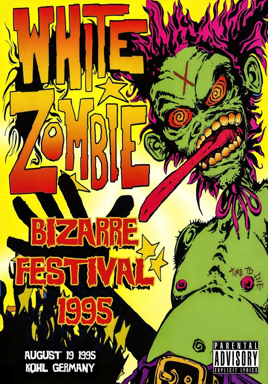 WHITE ZOMBIE BIZARRE FESTIVAL 1995 – HORROR METAL CONCERT POSTER